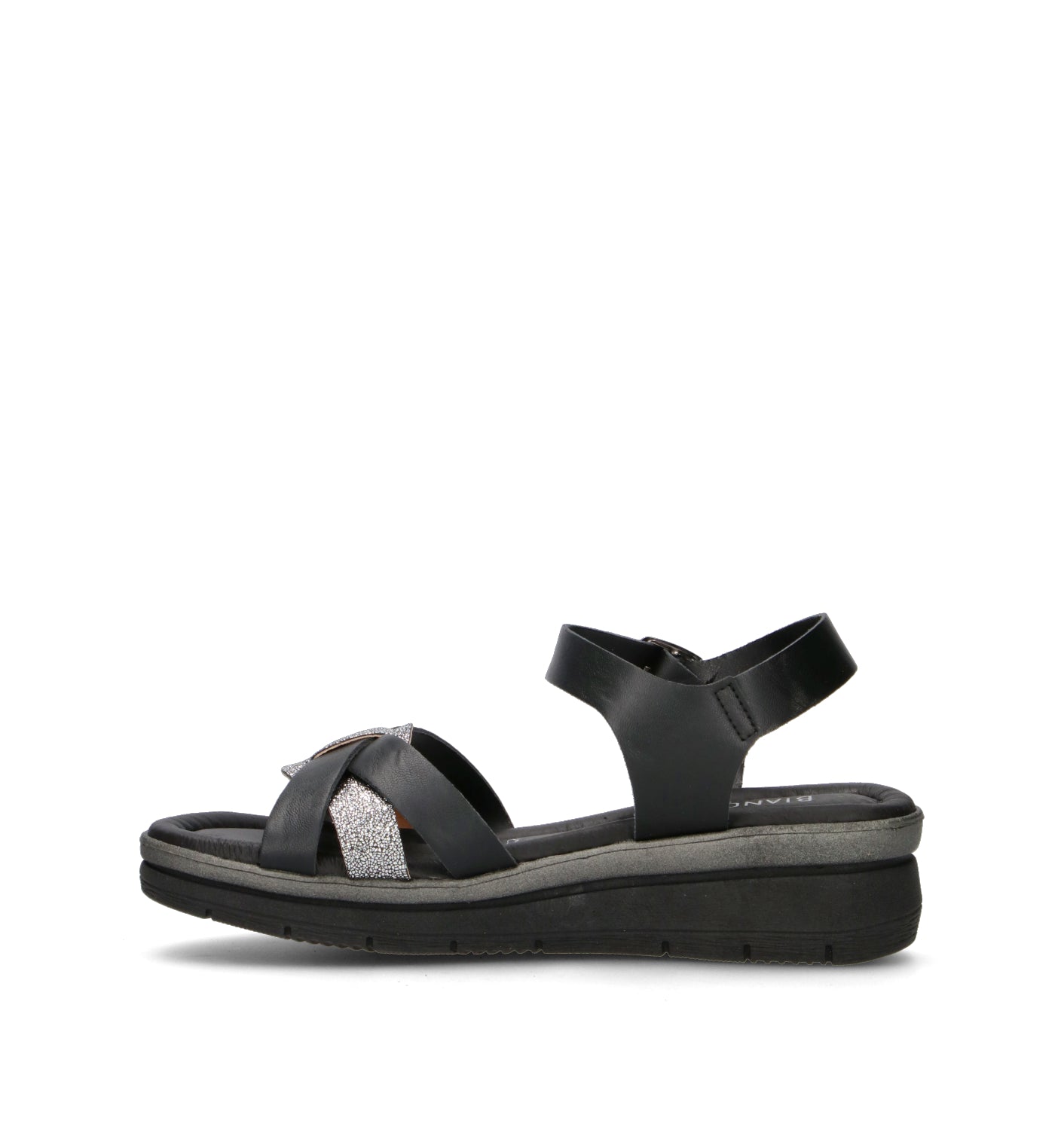 BIANCOANTICO Sandalo donna nero
