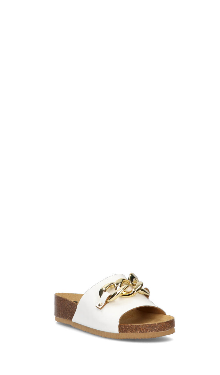 DOREA Ciabatta donna bianca in pelle