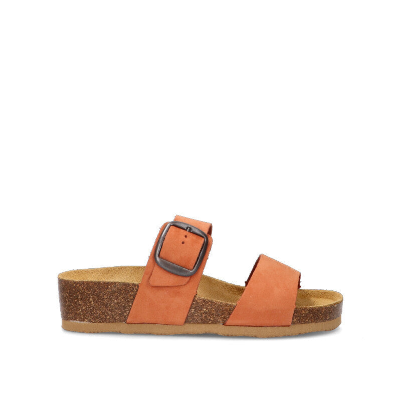 DOREA Ciabatta donna arancio in pelle