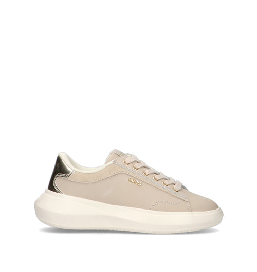 LIU JO Sneaker donna taupe in pelle