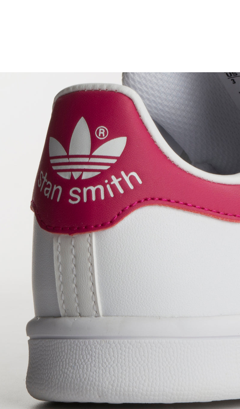 ADIDAS ORIGINAL STAN SMITH Sneaker bambina bianca/rosa in pelle
