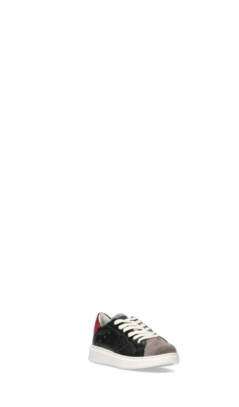 PHILIPPE MODEL Sneaker bimbo nera in pelle
