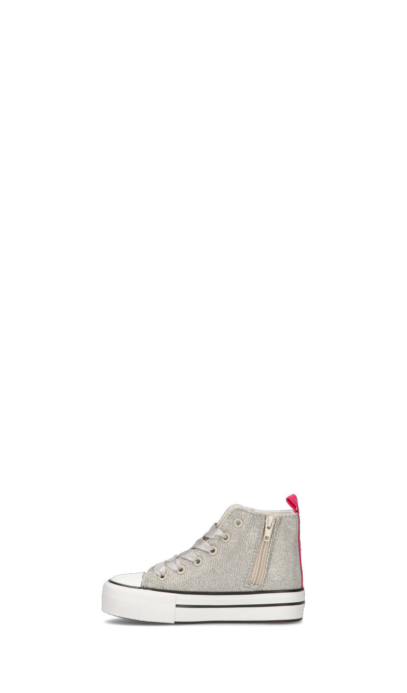 FORNARINA Sneaker bimba argento