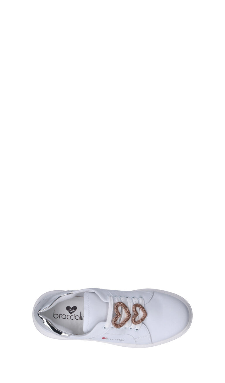 BRACCIALINI Sneaker donna bianca/argento