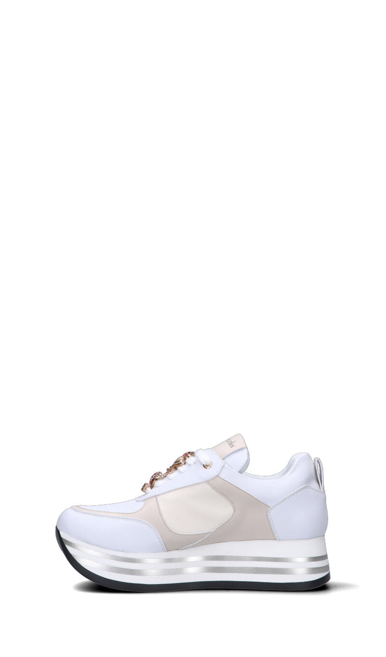 BRACCIALINI Sneaker donna bianca/beige/rosa