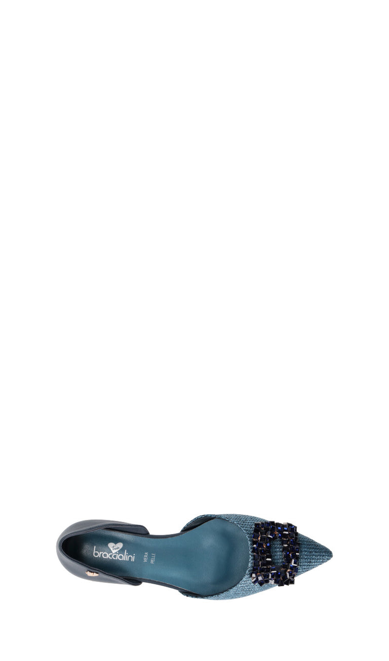 BRACCIALINI Ballerina donna blu/oro