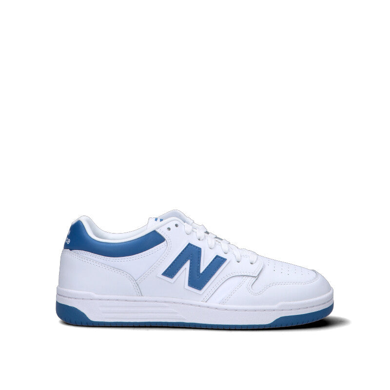 NEW BALANCE Sneaker uomo bianca/blu in pelle