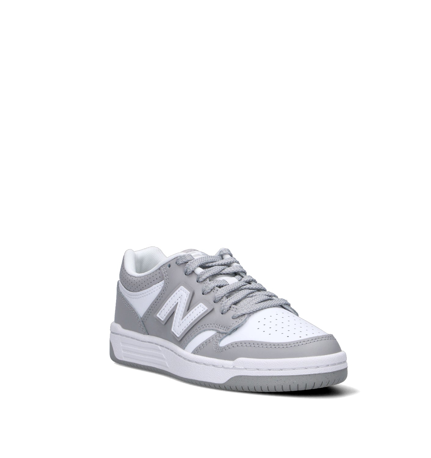 NEW BALANCE 480 Sneaker donna grigia/bianca in pelle