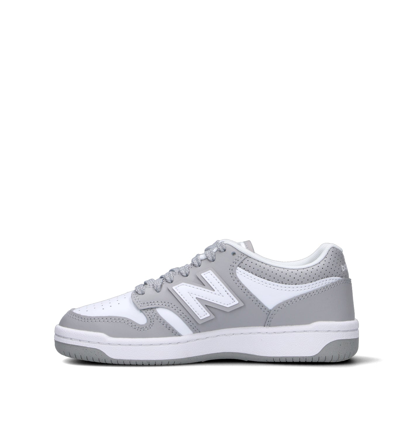 NEW BALANCE 480 Sneaker donna grigia/bianca in pelle