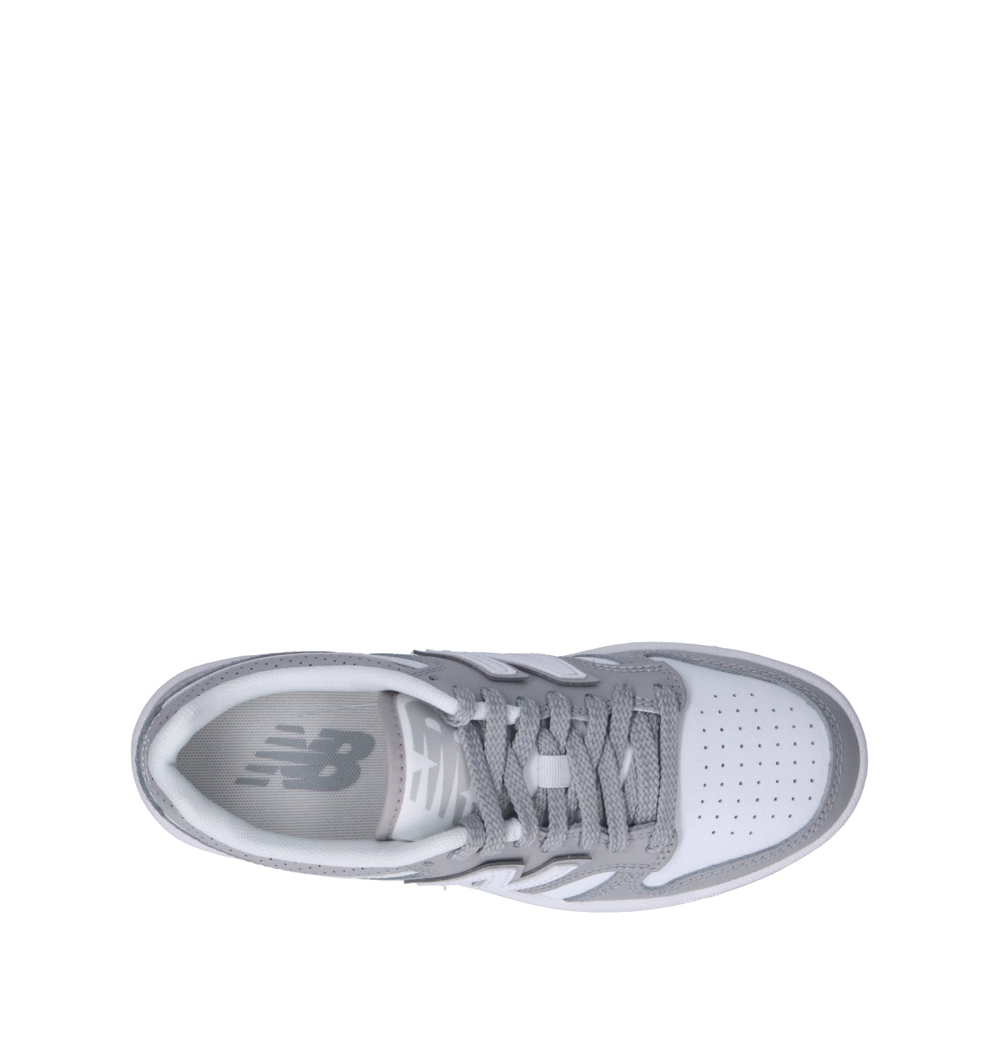NEW BALANCE 480 Sneaker donna grigia/bianca in pelle