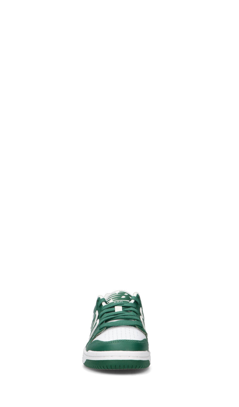NEW BALANCE 480 Sneaker uomo bianca/verde in pelle