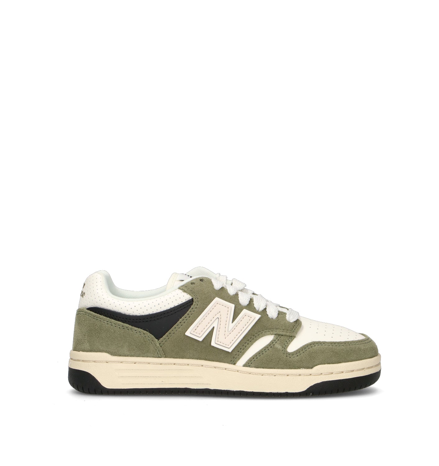NEW BALANCE 480 Sneaker uomo verde in pelle