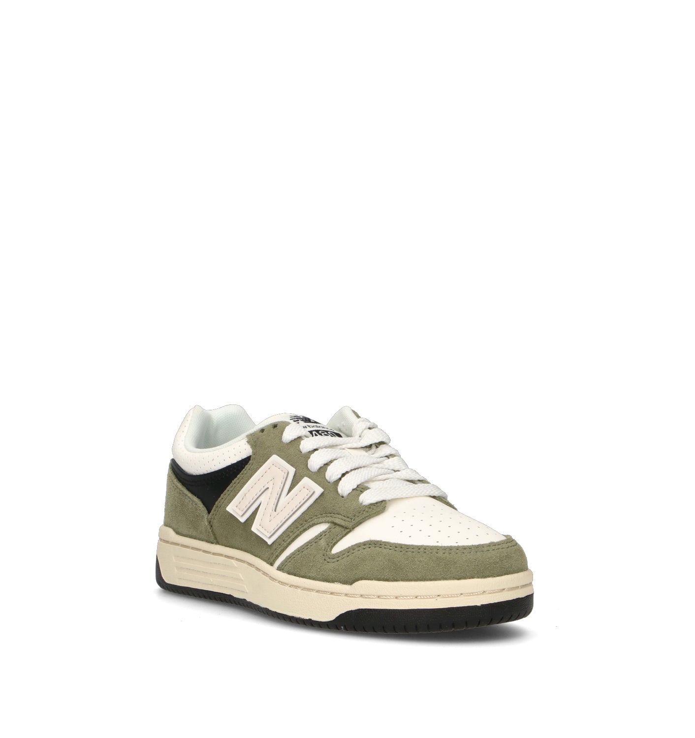 NEW BALANCE 480 Sneaker uomo verde in pelle