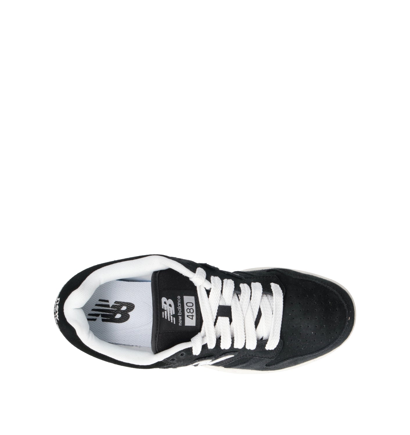 NEW BALANCE 480 Sneaker donna nera in suede
