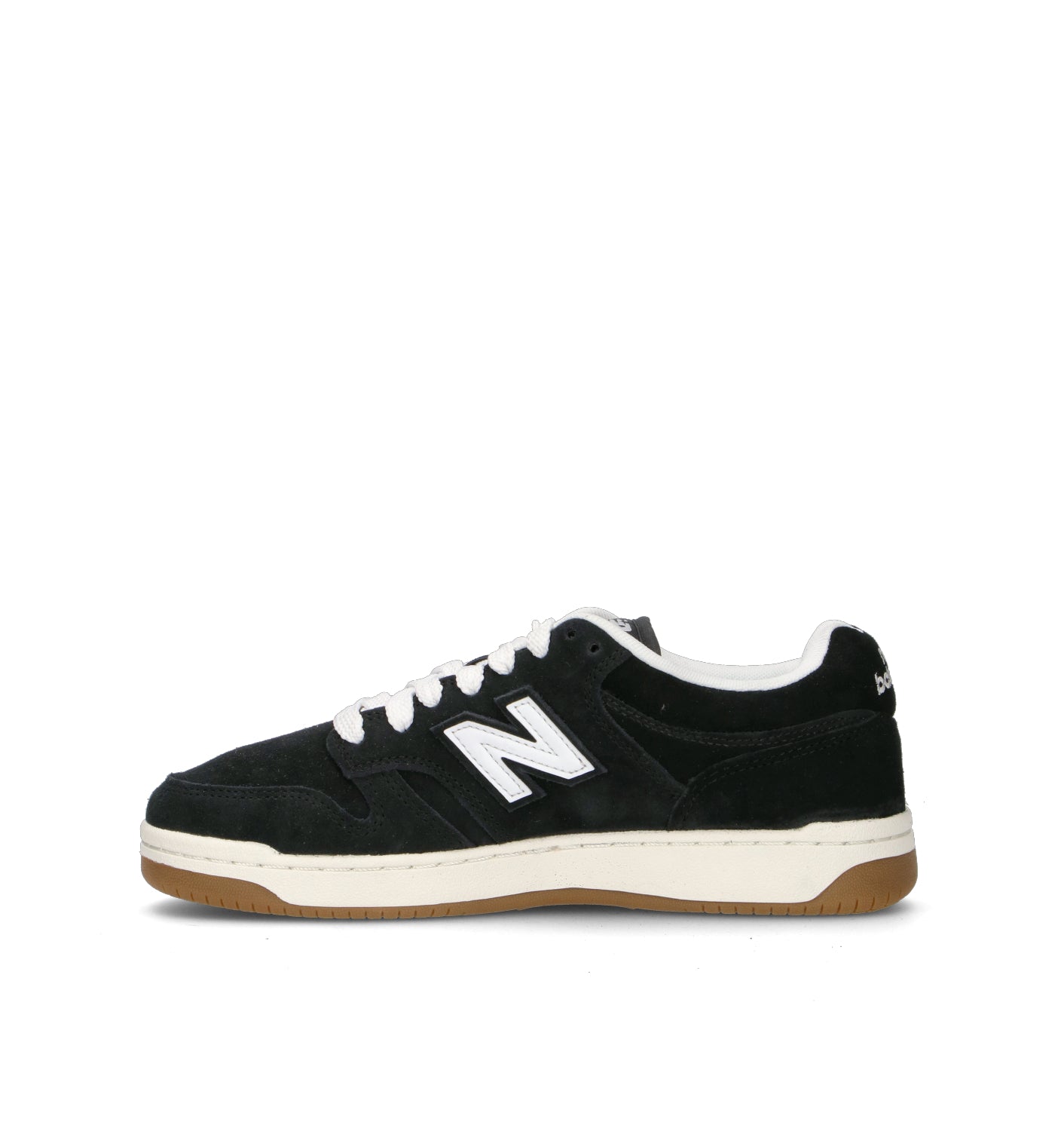 NEW BALANCE 480 Sneaker uomo nera in suede
