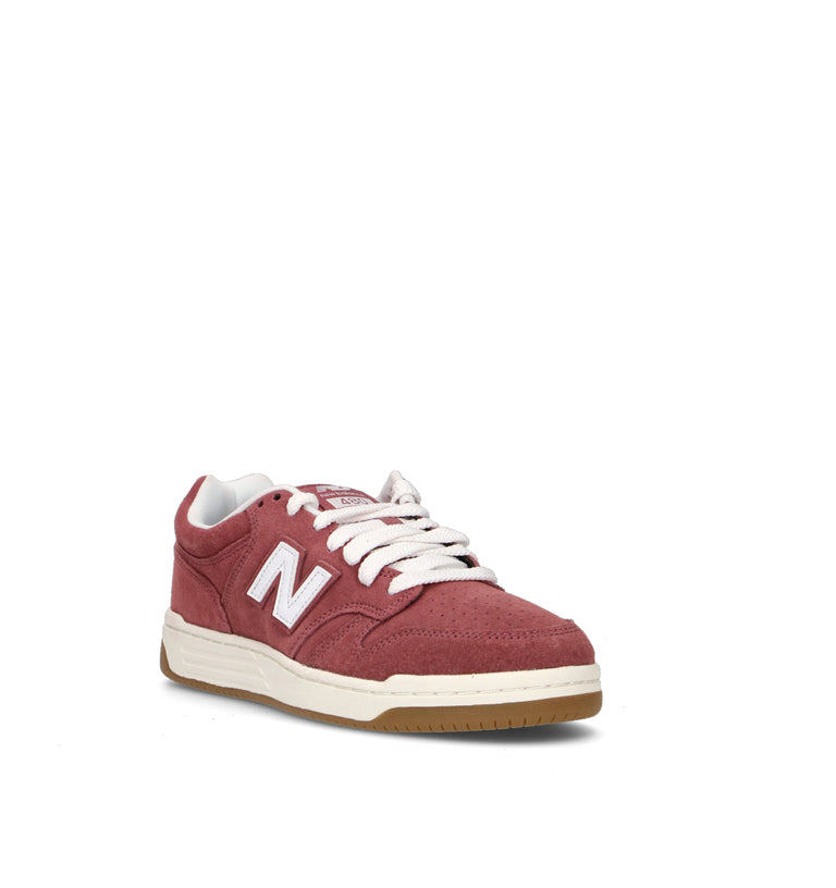 NEW BALANCE 480 Sneaker uomo vino in suede