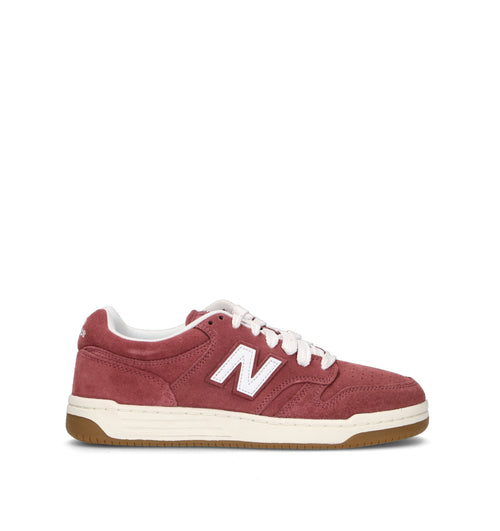 NEW BALANCE 480 Sneaker uomo vino in suede