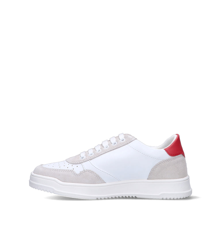 DIESEL Sneaker ragazzo bianca/rossa