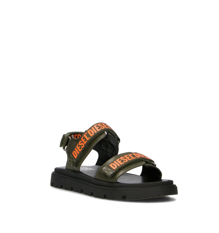 DIESEL Sandalo ragazzo militare