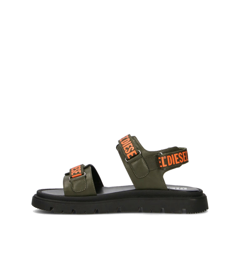 DIESEL Sandalo ragazzo militare