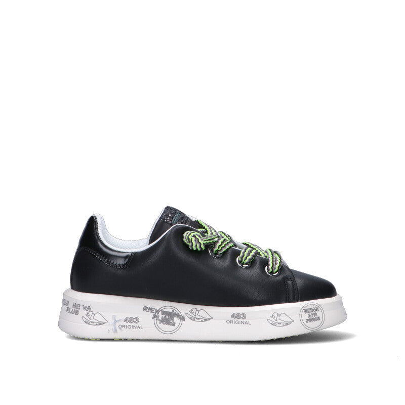PREMIATA Sneaker donna nera in pelle