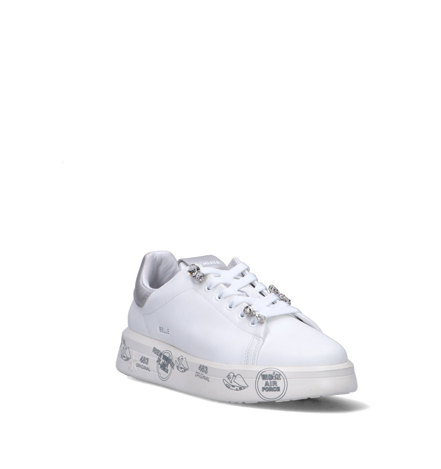 PREMIATA BELLE Sneaker donna bianca in pelle