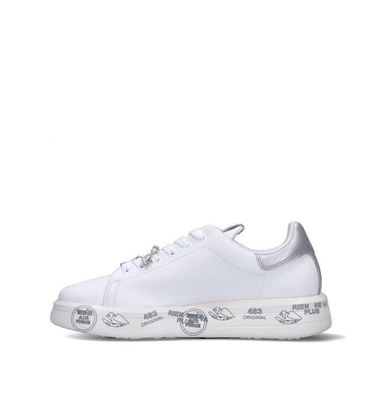 PREMIATA BELLE Sneaker donna bianca in pelle