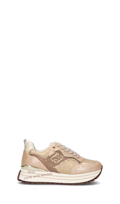 LIU JO Sneaker donna pesca/oro