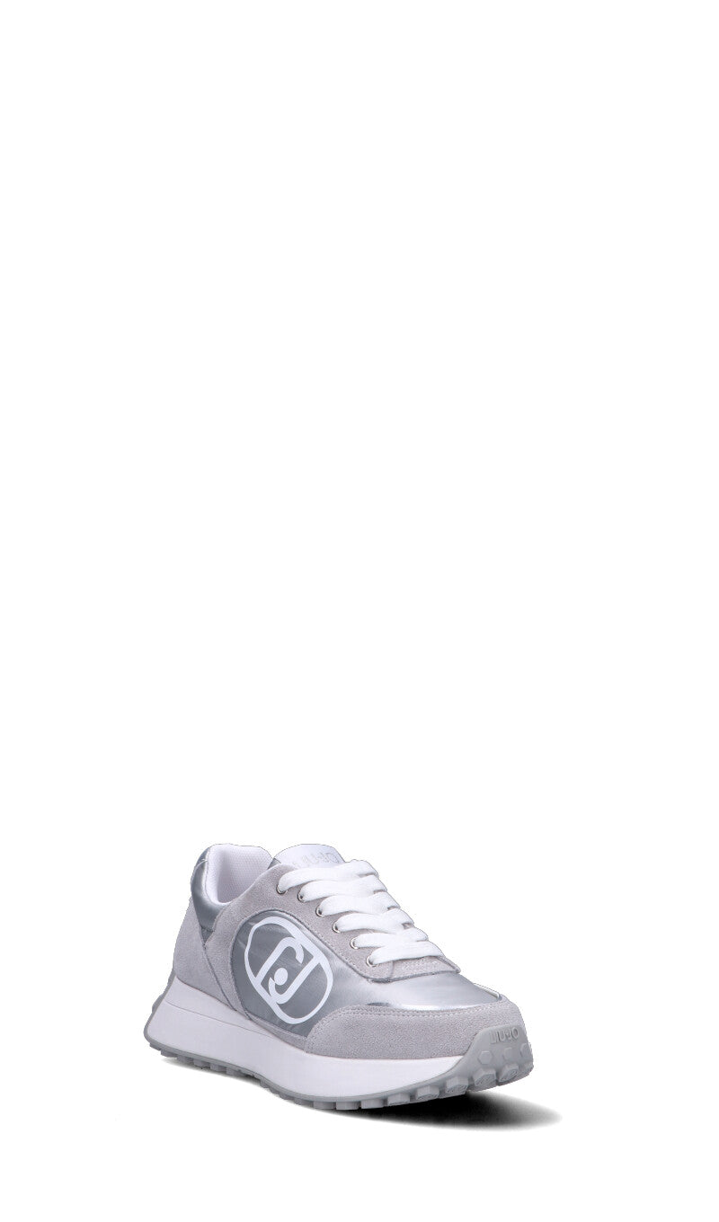 LIU JO Sneaker donna argento in suede