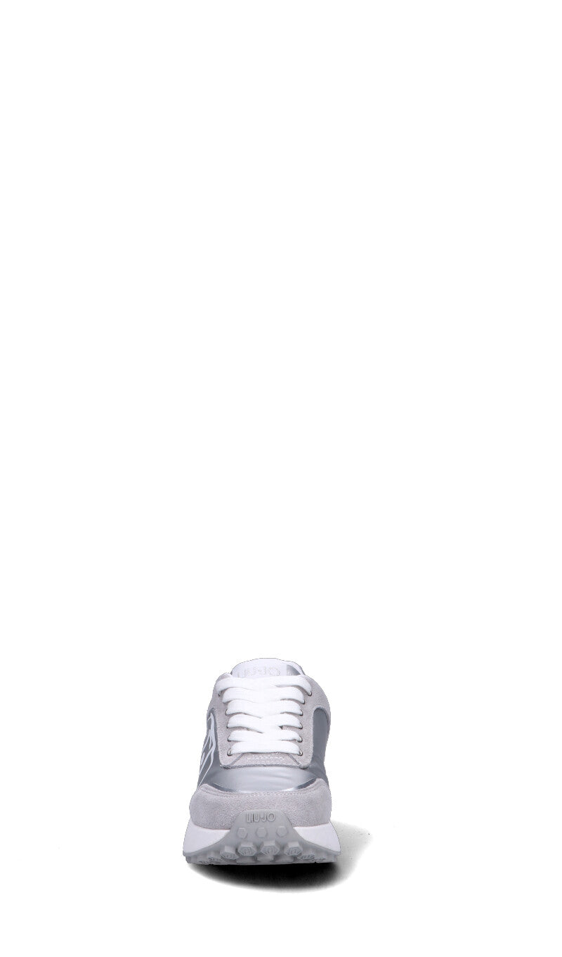 LIU JO Sneaker donna argento in suede