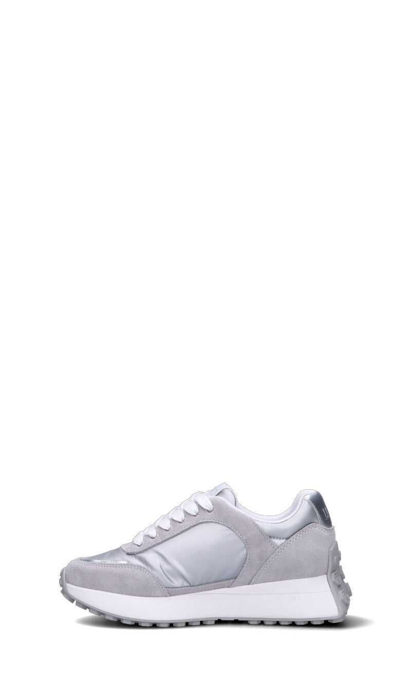 LIU JO Sneaker donna argento in suede