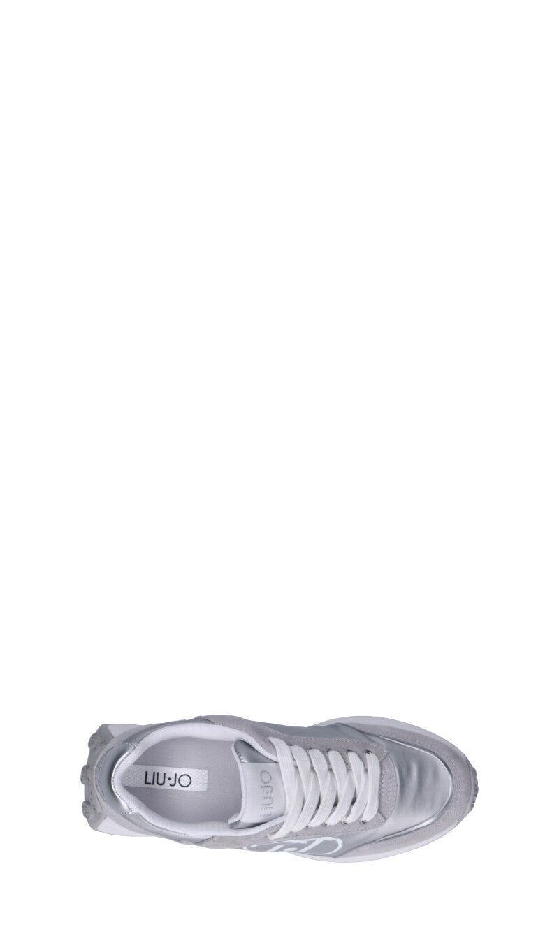 LIU JO Sneaker donna argento in suede