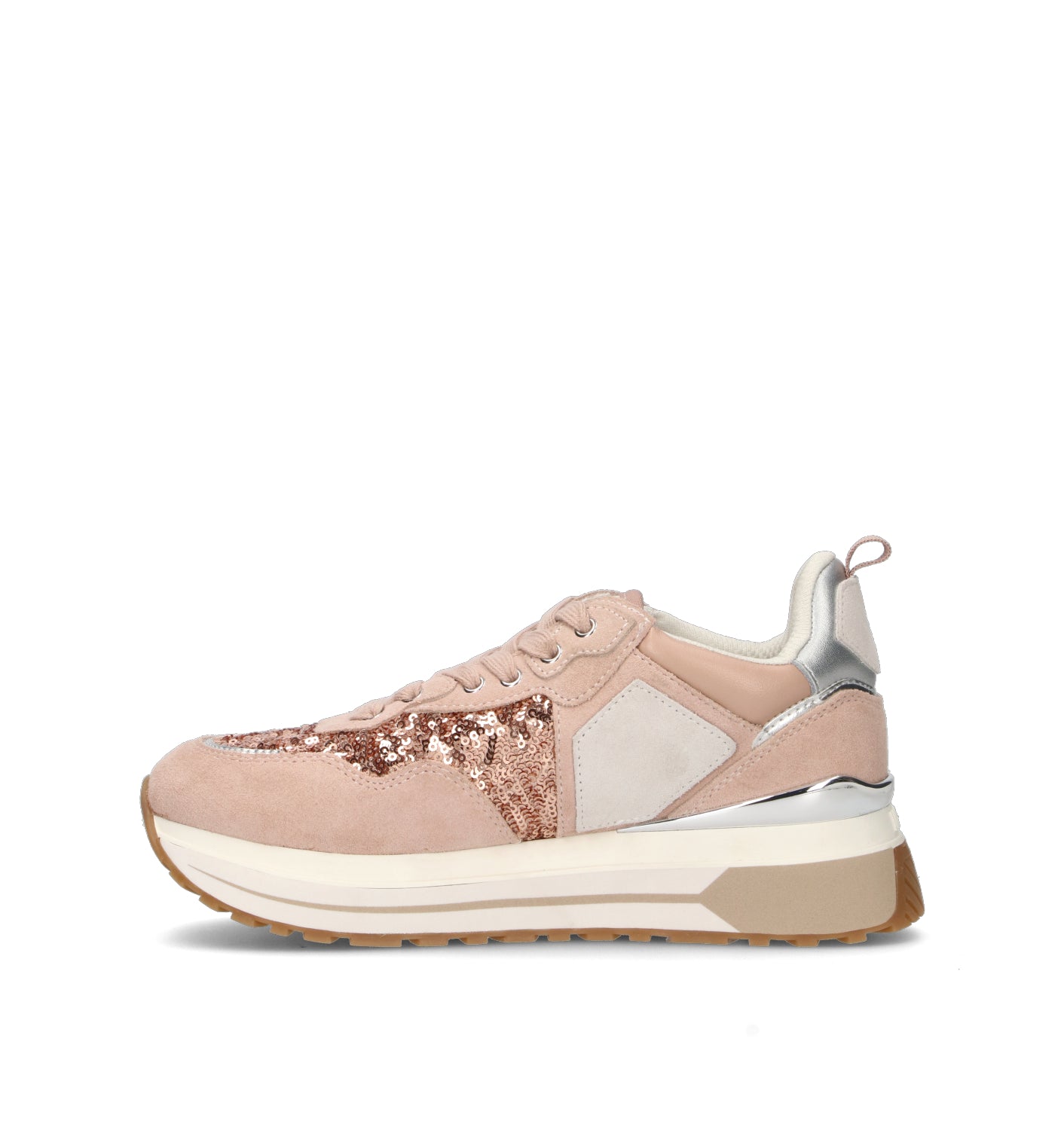 LIU JO Sneaker donna rosa in suede