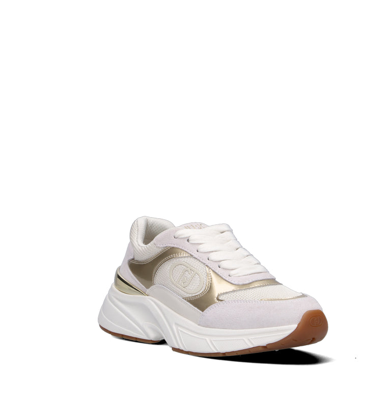 LIU JO Sneaker donna bianca/oro