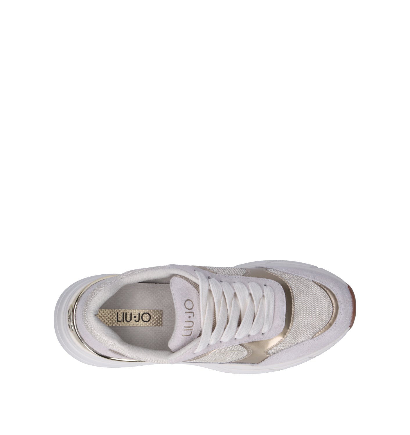 LIU JO Sneaker donna bianca/oro