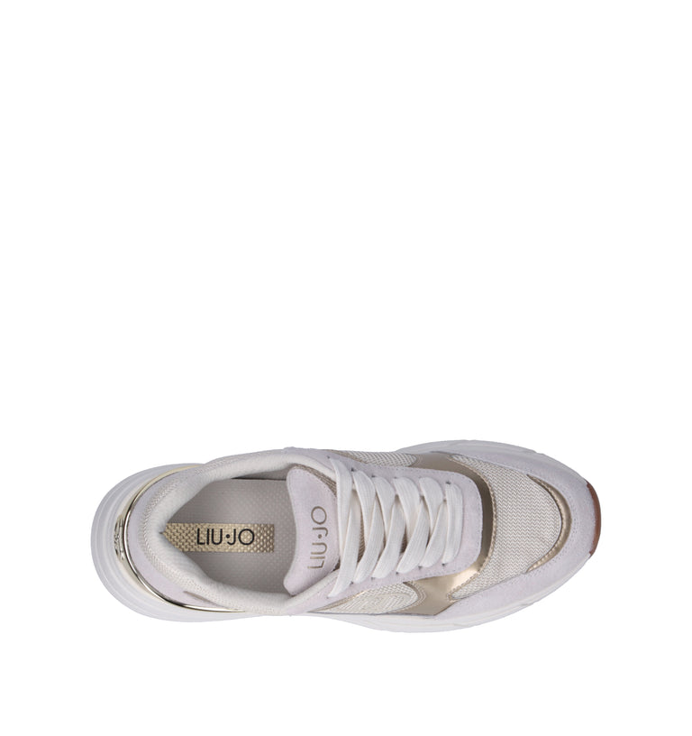 LIU JO Sneaker donna bianca/oro