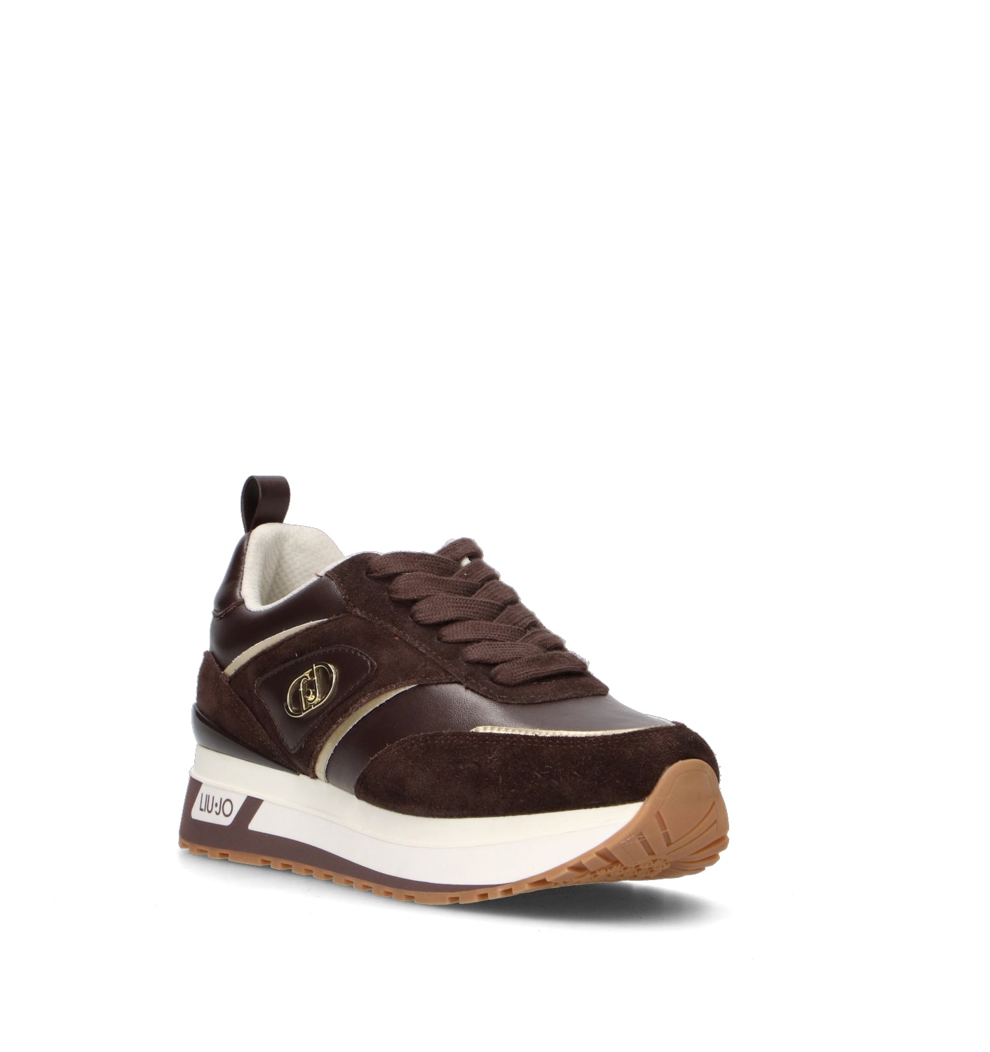 LIU JO Sneaker donna marrone in pelle