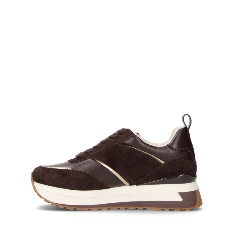 LIU JO Sneaker donna marrone in pelle