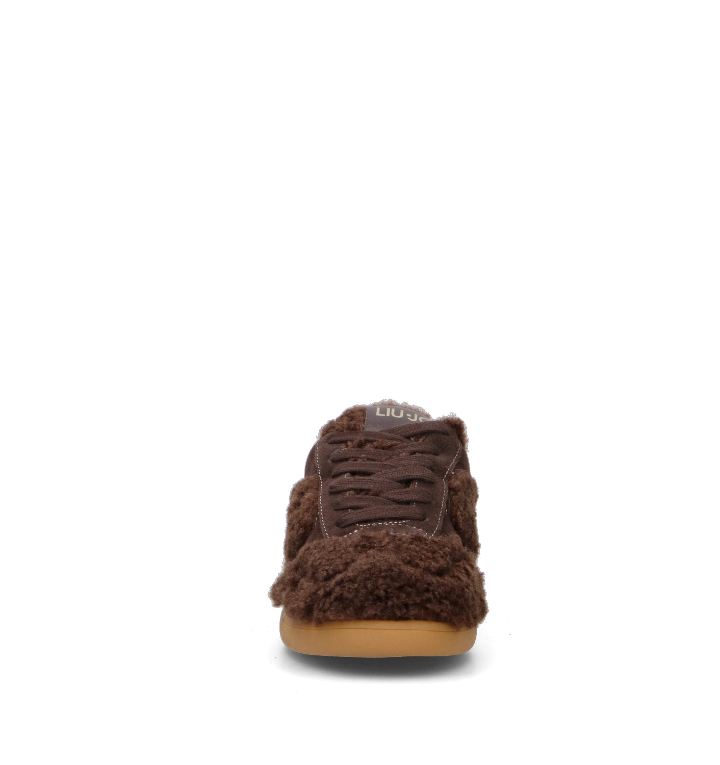 LIU JO Sneaker donna marrone in similpelliccia. Design caldo e ricercato con inserti effetto teddy,
