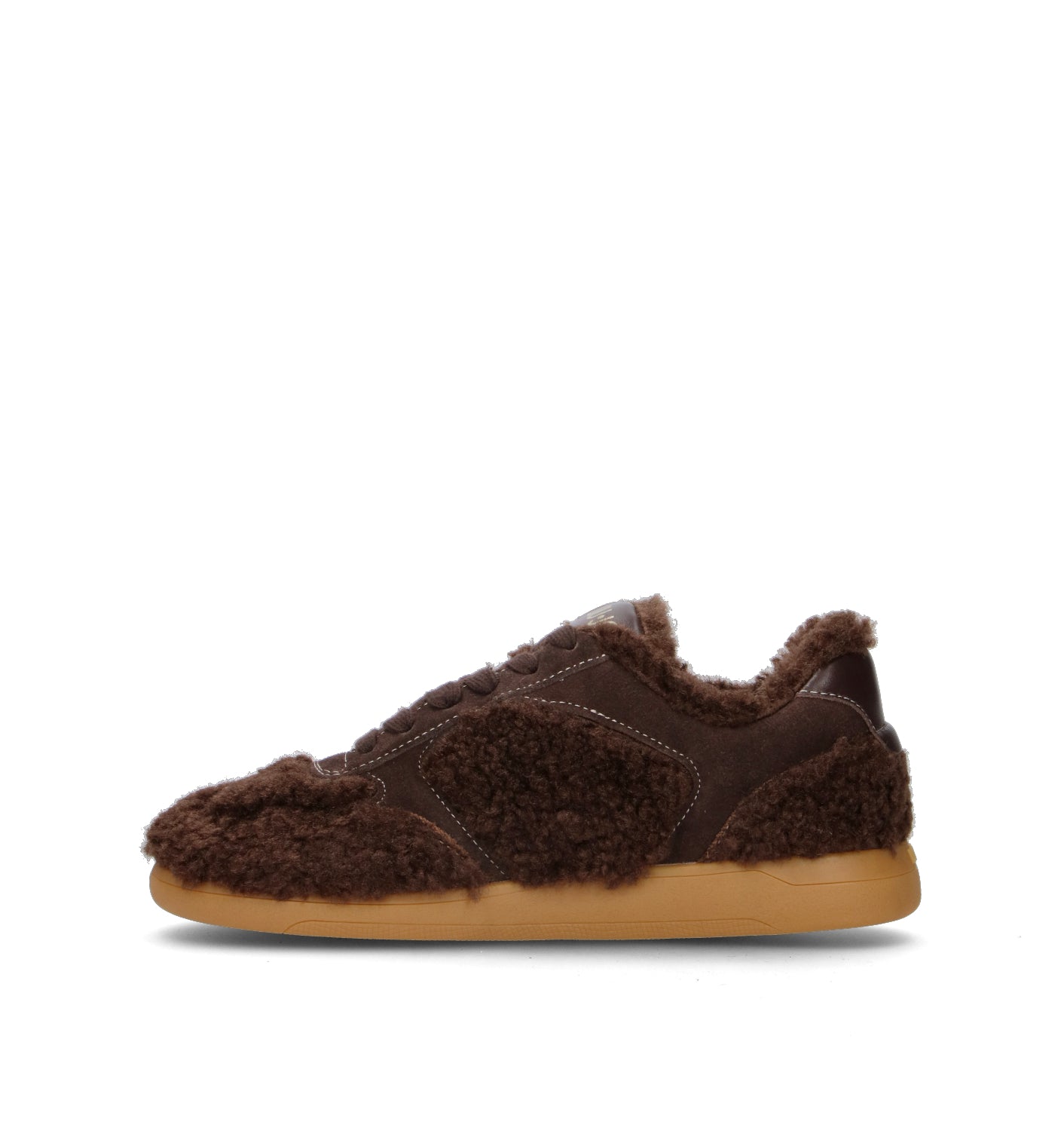 LIU JO Sneaker donna marrone in similpelliccia. Design caldo e ricercato con inserti effetto teddy,
