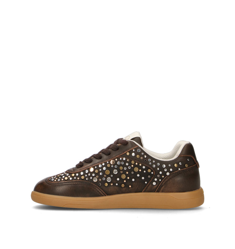 LIU JO Sneaker donna marrone in pelle