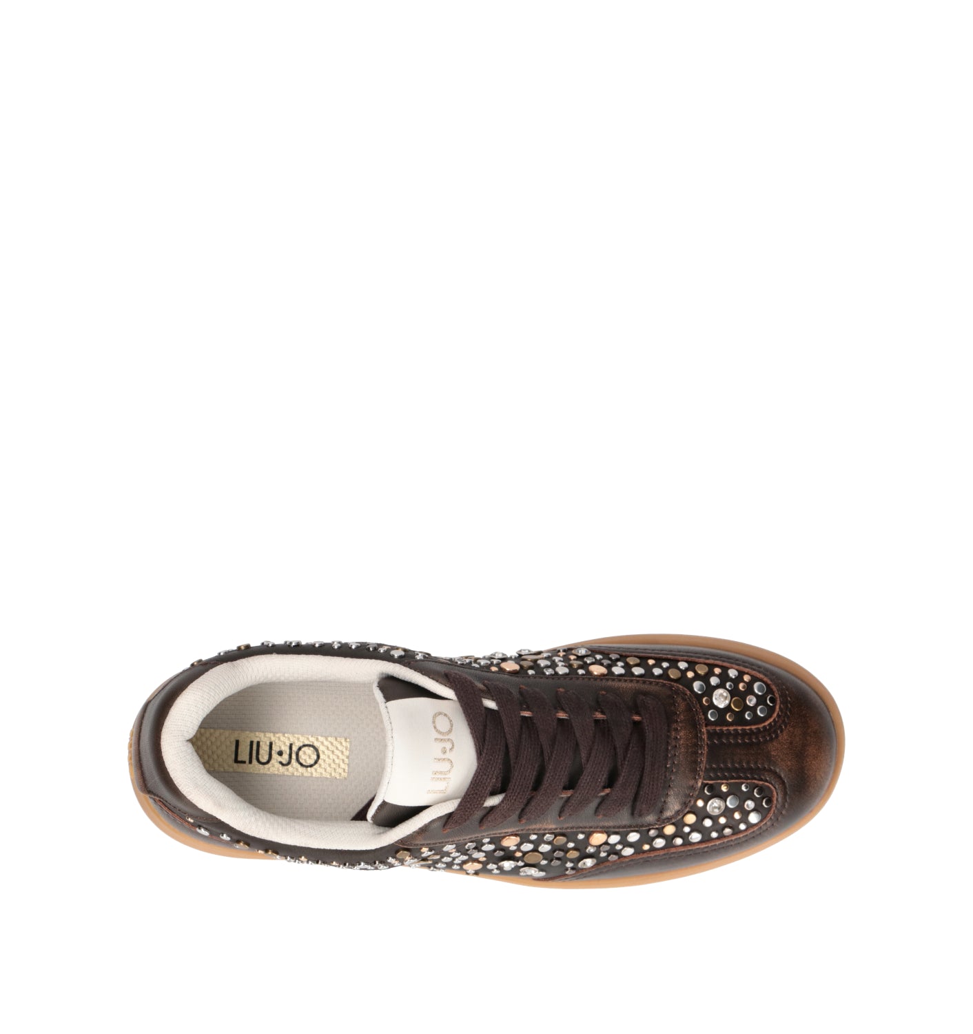 LIU JO Sneaker donna marrone in pelle