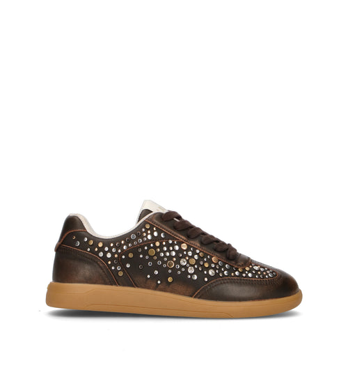 LIU JO Sneaker donna marrone in pelle