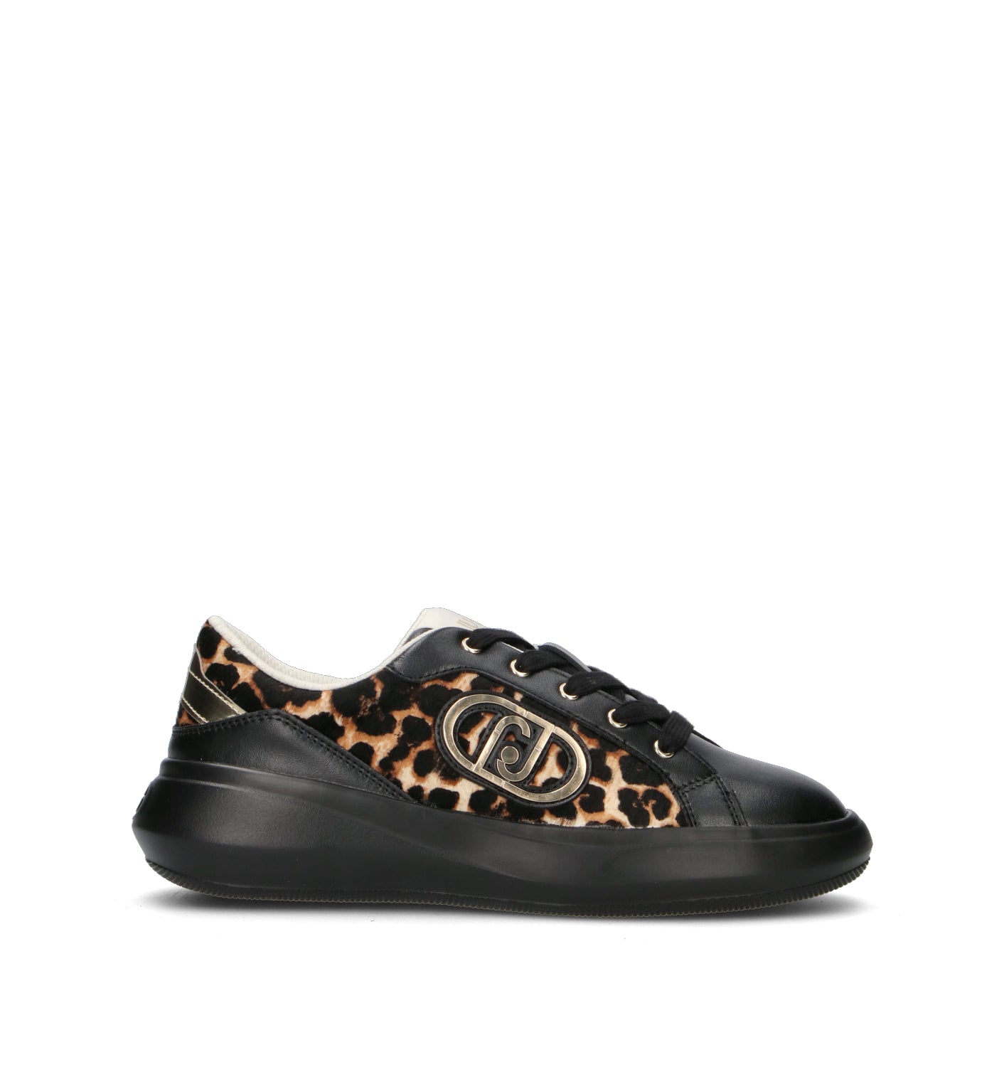 LIU JO Sneaker donna nera/leopardata