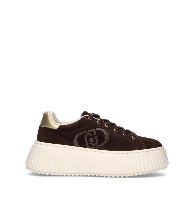 LIU JO Sneaker donna marrone in suede