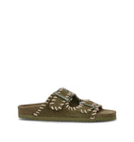 COLORS OF CALIFORNIA Ciabatta donna militare in suede