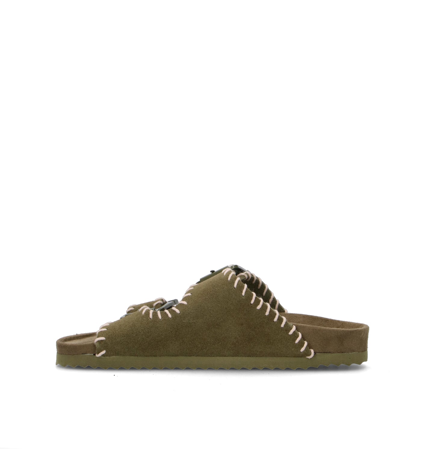COLORS OF CALIFORNIA Ciabatta donna militare in suede