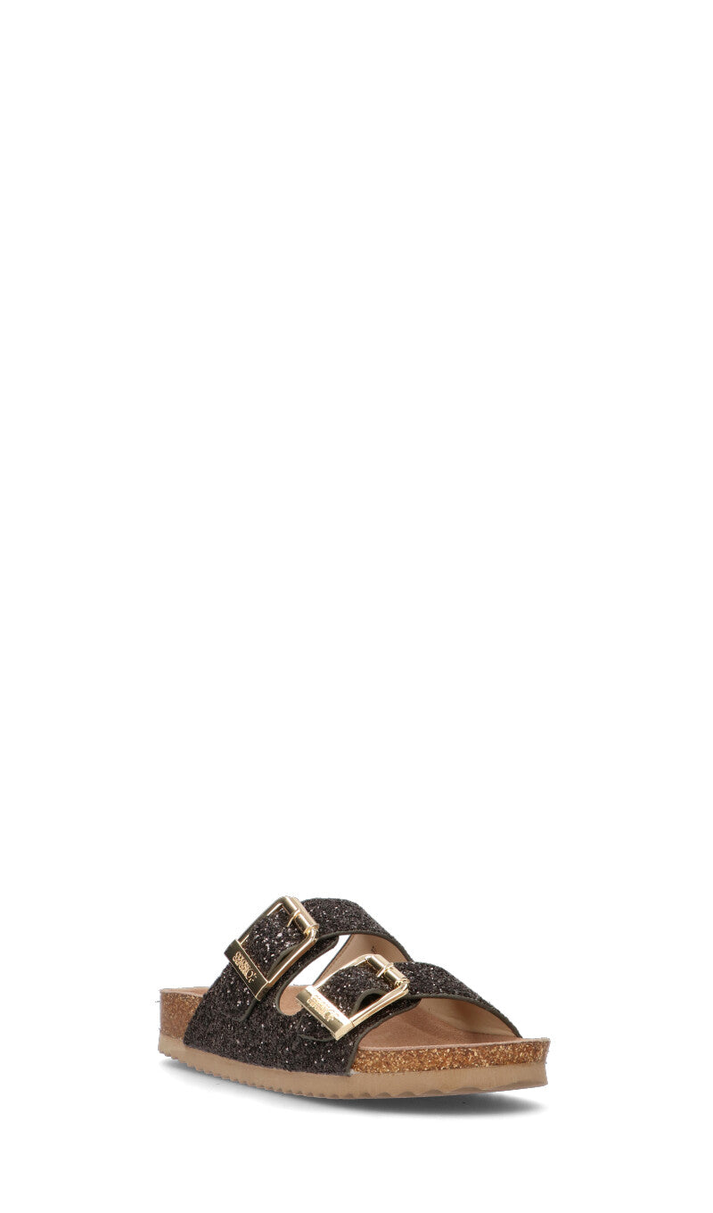COLORS OF CALIFORNIA Ciabatta donna nera in pelle