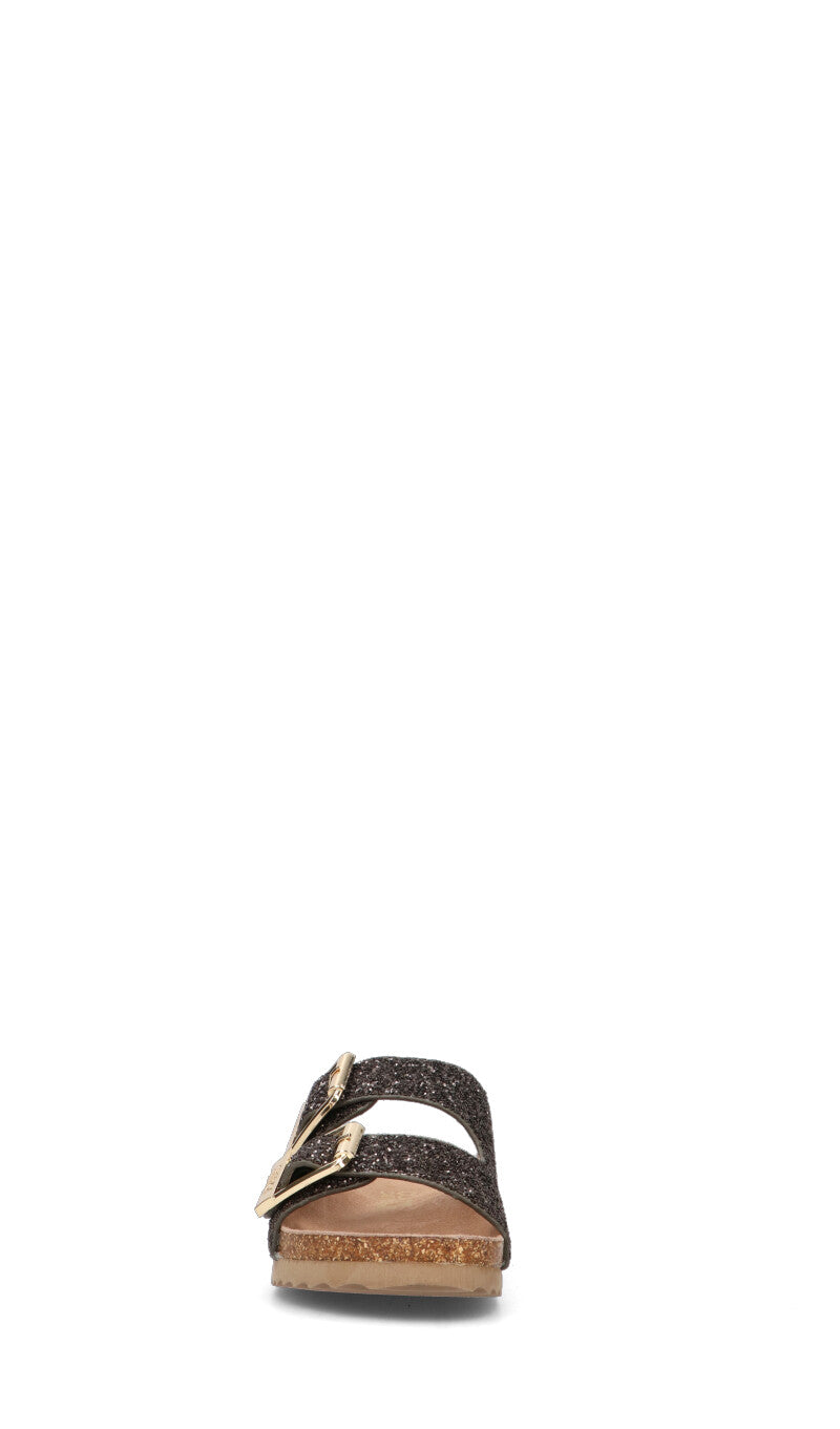 COLORS OF CALIFORNIA Ciabatta donna nera in pelle