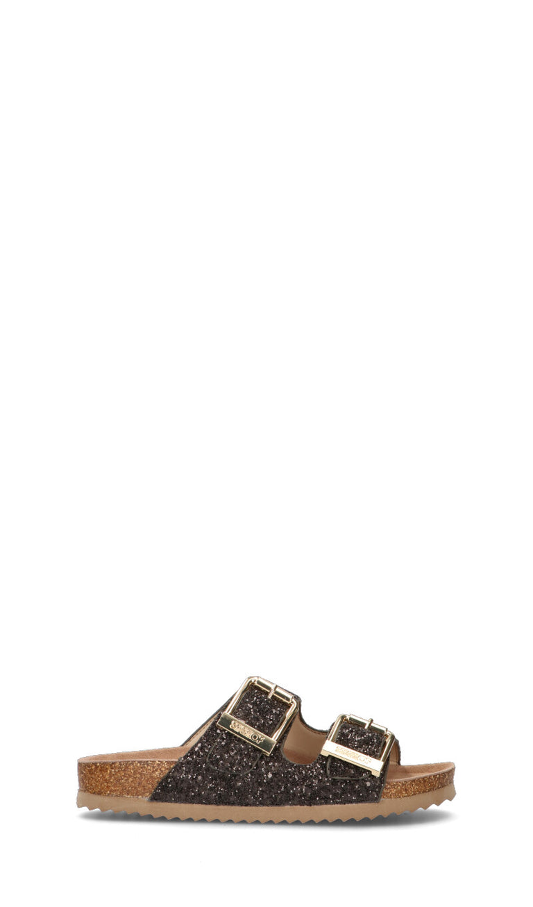 COLORS OF CALIFORNIA Ciabatta donna nera in pelle